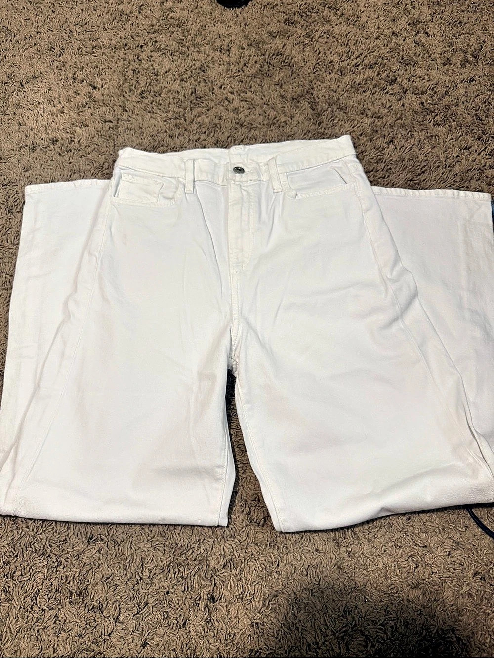Joe's Jeans Wide Leg White Jeans Waist 29